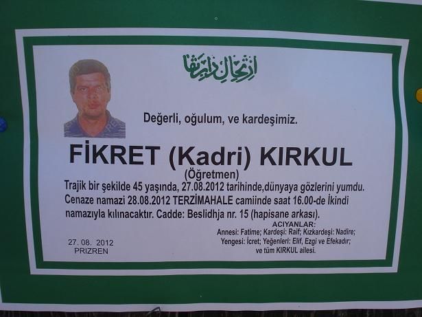 Fikret Kırkul Vefat Etti