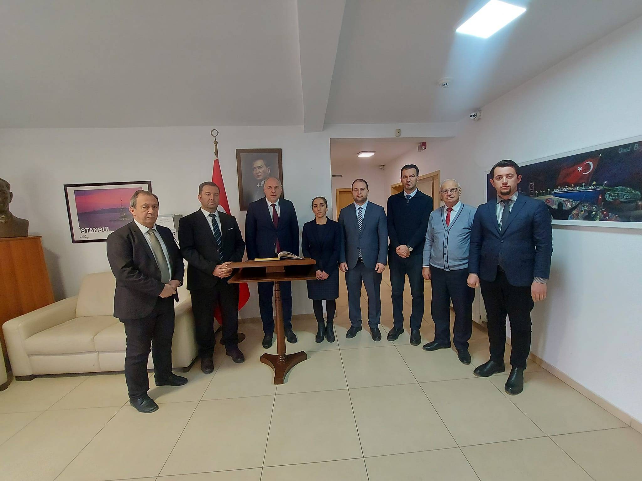 KDTP Başkanı Damka ve Şube Başkanları Taziye Ziyaretinde