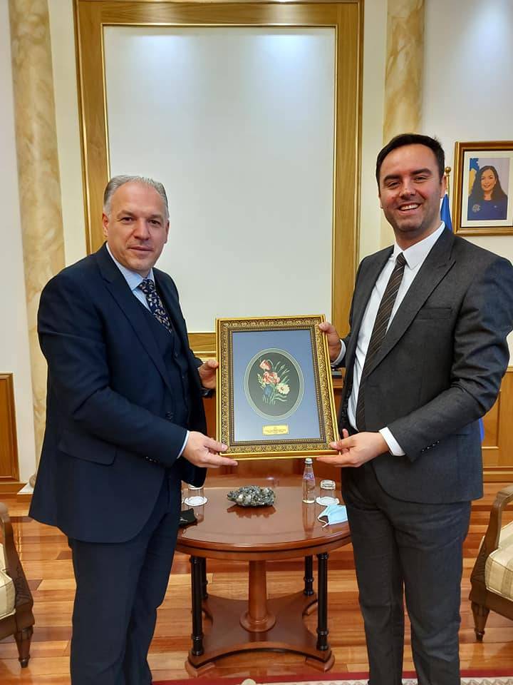KDTP Heyeti, Meclis Başkanı Konjufca’yı Ziyaret Etti