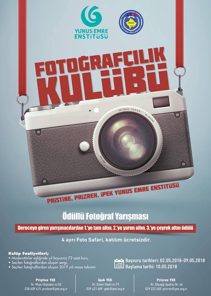 Yunus Emre Enstitüsünde Fotografçılık Kursları Başlıyor