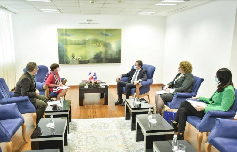Kurti, Fransa Büyükelçisini Kabul Etti