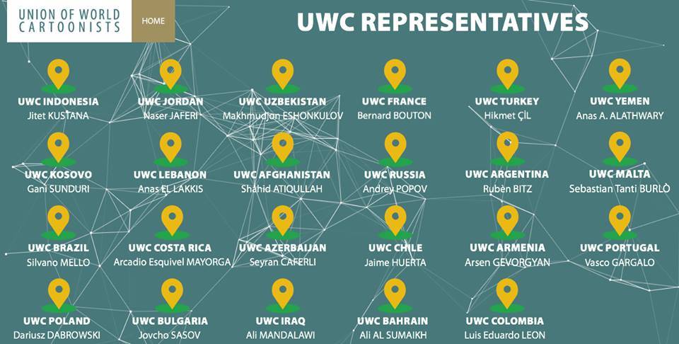 Gani Sunduri,  Dünya Karikatürcülar Biriği ( UWC ) Kosova Temsilcisi