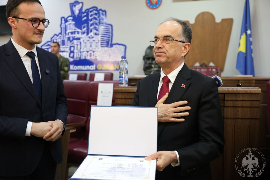 Bajram Begaj’a Gjilan'dan “Fahri Hemşehrilik” Unvanı