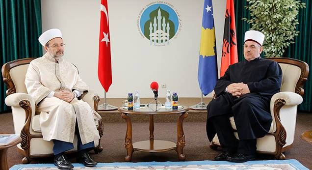 Diyanet İşleri Başkanı Görmez, Kosova İslam Birliğini Ziyaret Etti
