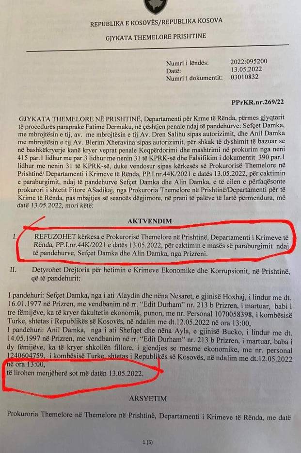 Mahkeme, Sevçet Damka ve Anıl Damka’nın Gözaltı Kararını Askıya Aldı