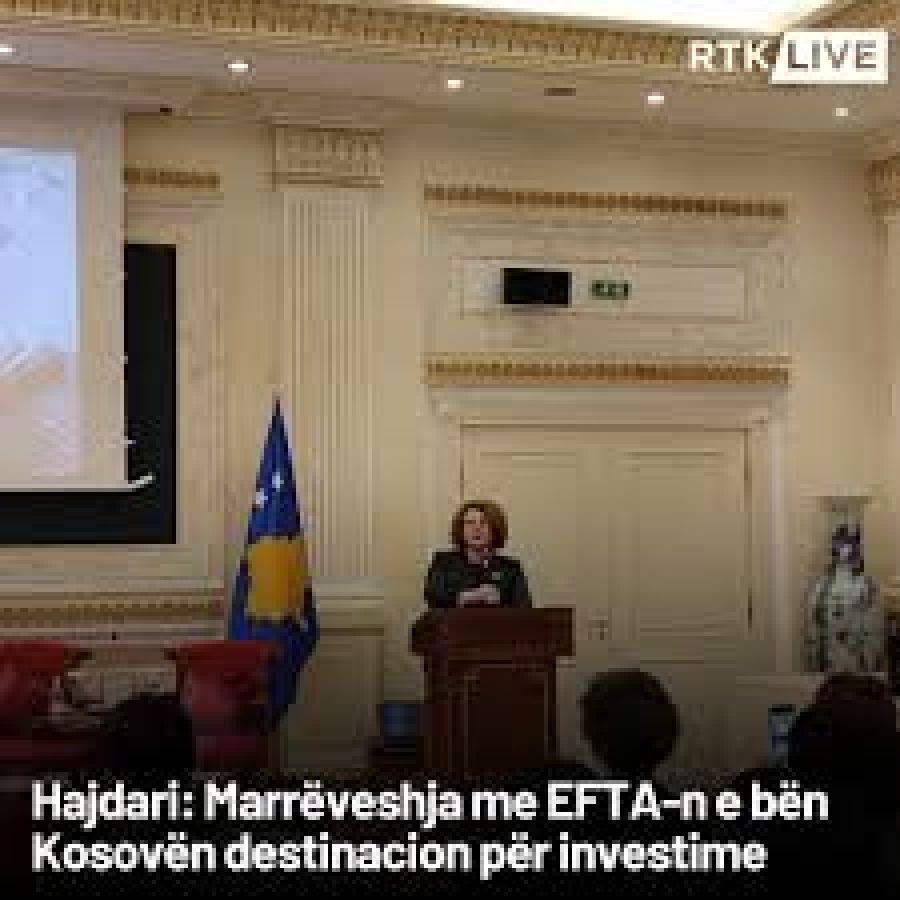   EFTA ile Yapılan Anlaşma Kosova'yı Yatırımların Adresi Haline Getiriyor