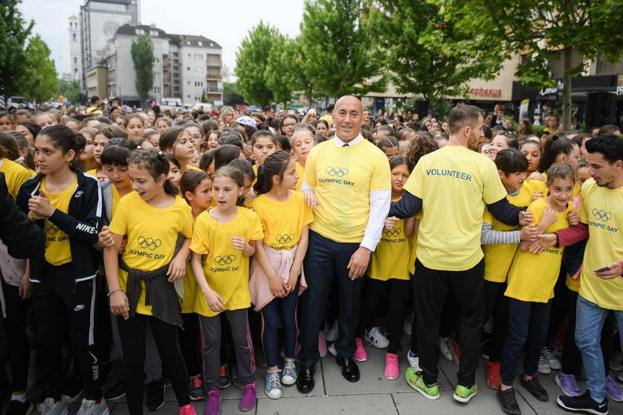 Haradinaj Çocukların Mini-Maratonuna Katıldı