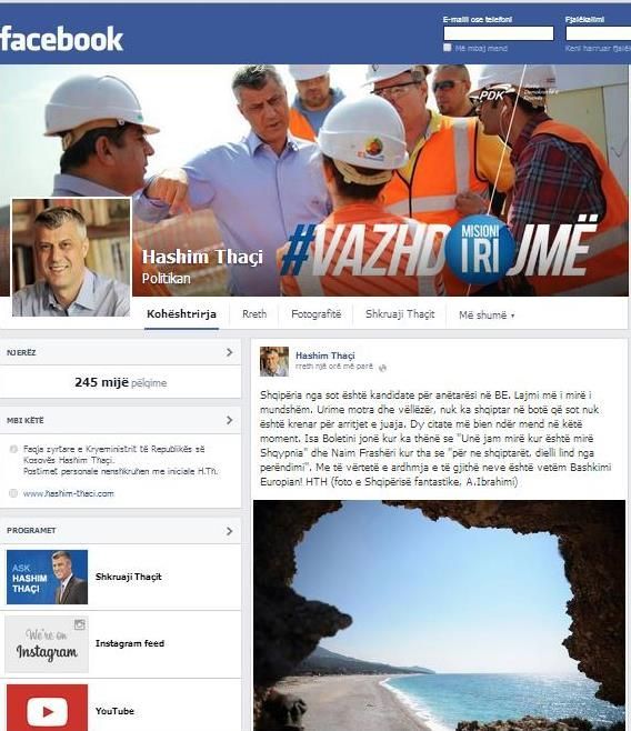 Thaçi: Arnavutluk İyi Olunca Ben de İyi Olurum
