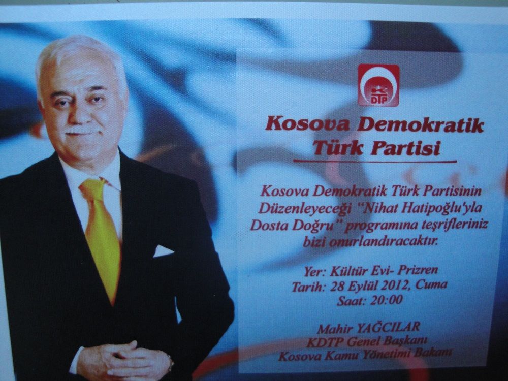Prof. Dr. Nihat Hatipoğlu 27-28 Eylül'de Kosova'da