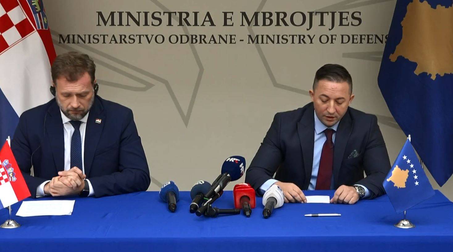 Kosova ve Hırvatistan Savunma Bakanlıkları Arasında Mutabakat Muhtırası İmzalandı