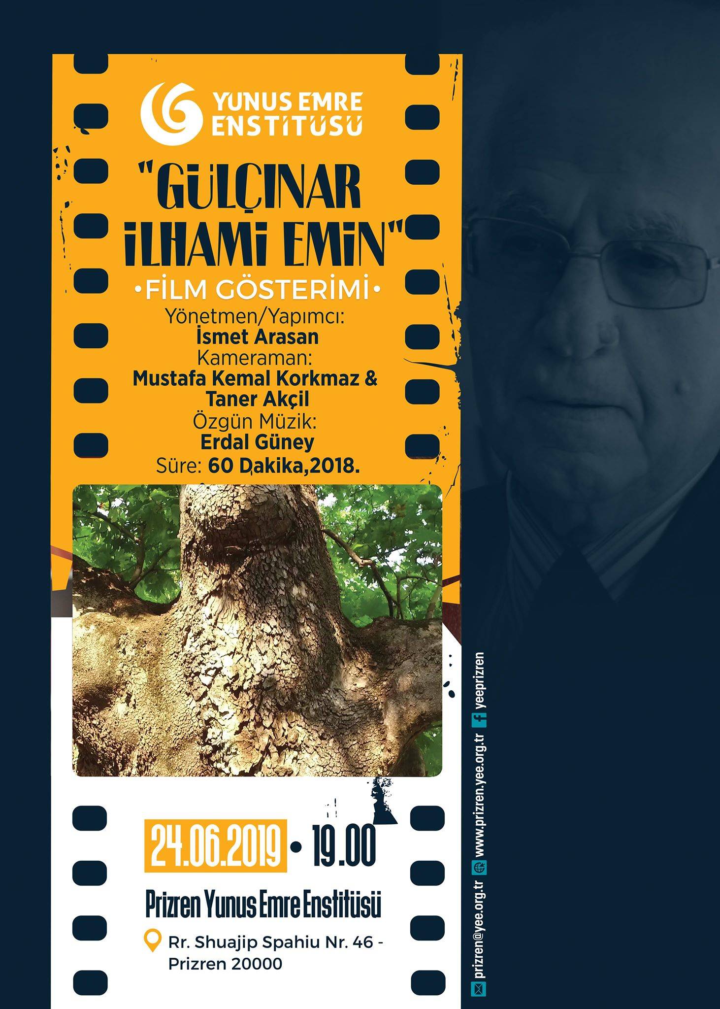 Gülçınar İlhami Emin- Belgesel Gösterimi saat 19.00’da