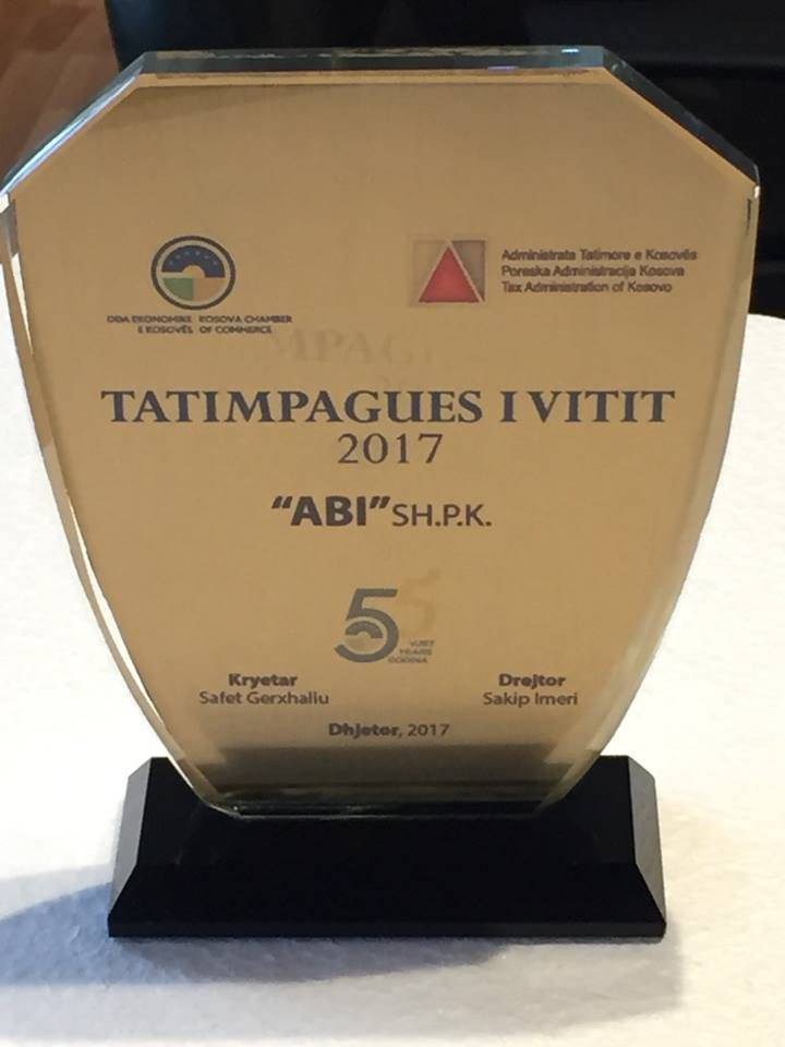 ABİ Şirketi 2017 Yılı Vergi Rekortmeni