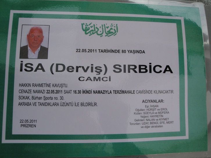 İsa Camci Vefat Etti