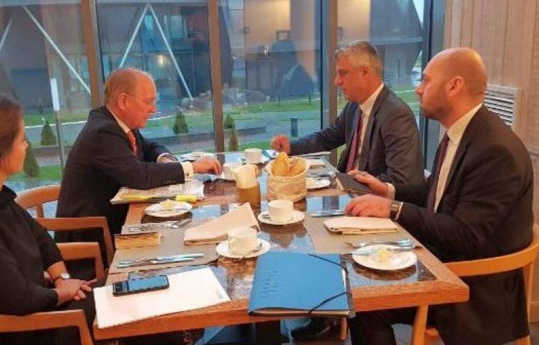 Thaçi ve İschinger Kosova-Sırbistan Anlaşmasını Görüştü