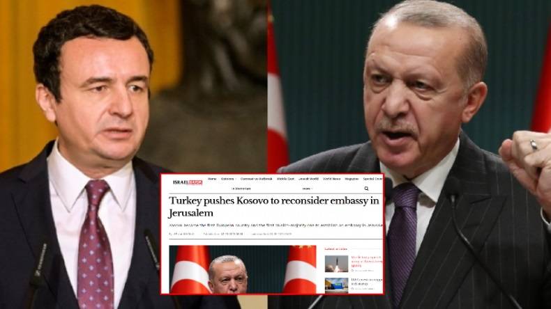 İsrail Basını: Türkiye Kudüs Büyükelçiliği Konusunda Kosova’ya Baskı Yapıyor