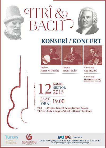 Bu Akşam 19.00'da Priştine'de Itrî - Bach Konseri