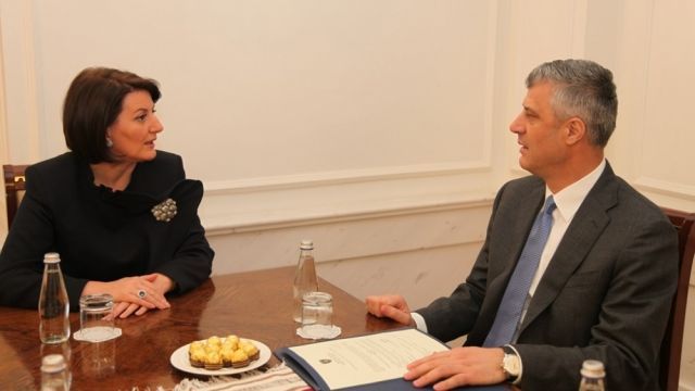 Jahjaga ve Thaçi Bağımsızlığın 6. Yılının Kaydedilmesini Görüştü