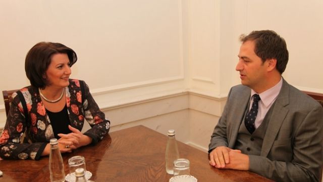 Jahjaga, Kosova'nın Macaristan Büyükelçisini Kabul Etti
