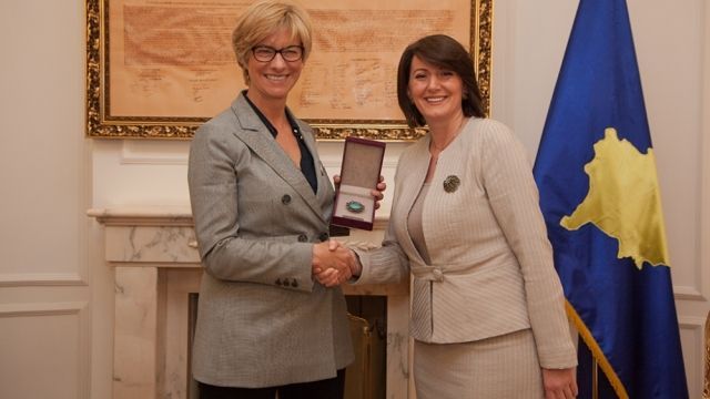 Jahjaga: Kosova,  Sırbistan'ın AB Yolculuğu için Şart