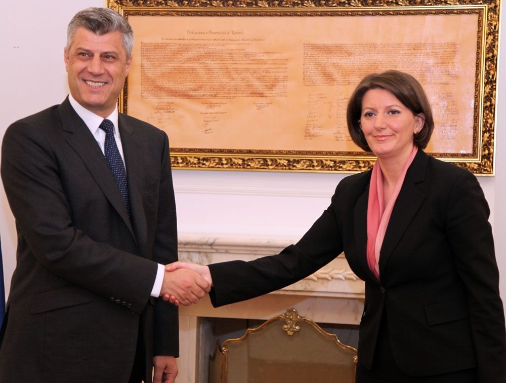 Thaçi Cooper'in Sonuçlarını Jahjaga'ya Sundu