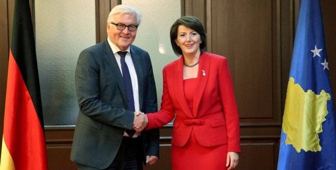 Almanya Dışişleri Bakanı Steinmeier, Jahjaga ve Mustafa ile Görüştü