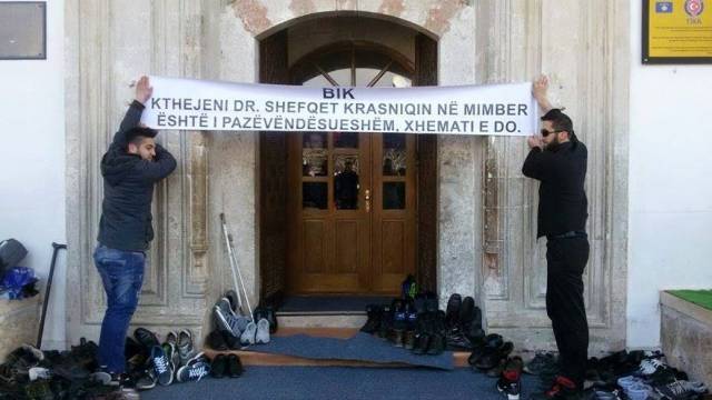 Gençler, İmam Krasniqi'nin Görevine Dönmesini Talep Etti