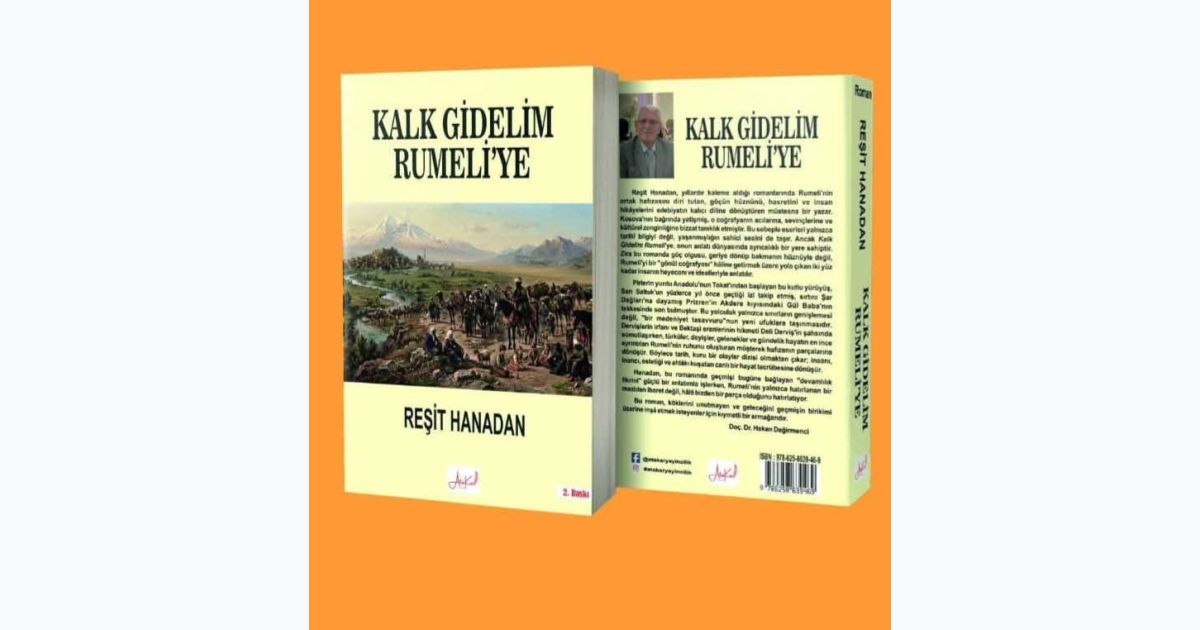 Reşit Hanadan'ın  Romanı Türkiye'de Yayımlandı.          