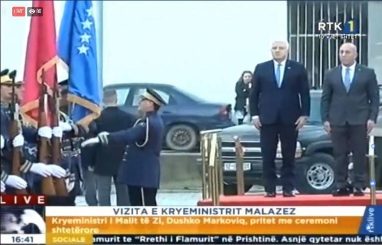 Karadağ Başbakanına Devlet Karşılama Töreni