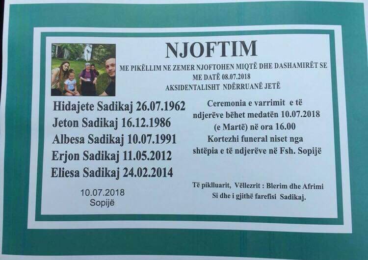 Suhareka’da Yas Günü - Sadikaj Aile Üyeleri Toprağa Verilecek