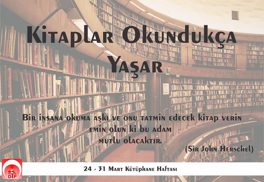 KDTP Kütüphane Haftasını Kitap Bağışı Kampanyasıyla Kaydediyor