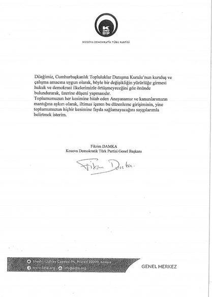 KDTP Belediye Başkan Ataması Usulü Takipçisi
