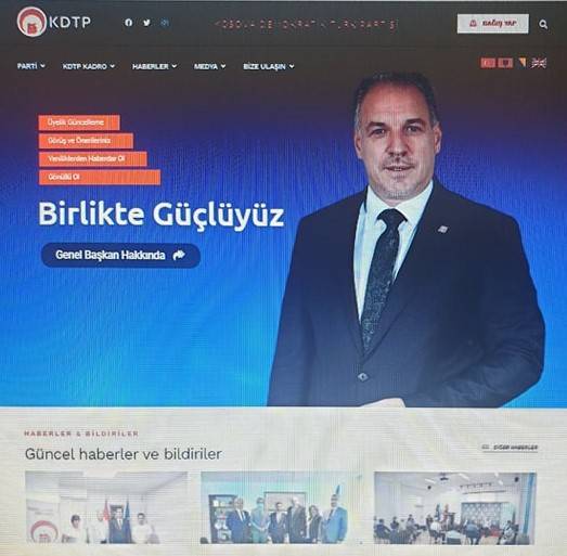 KDTP’nin Web Sayfası Yenilendi