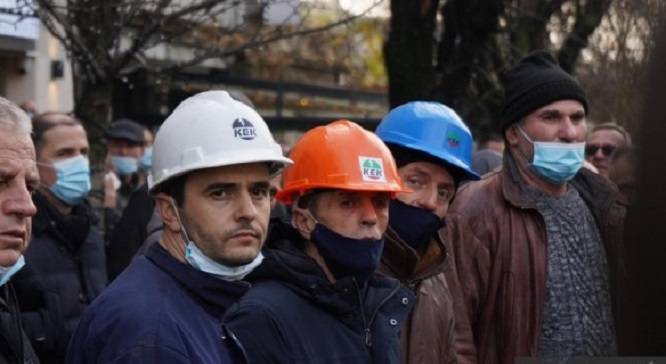 KEK İşçileri Protesto Düzenliyor
