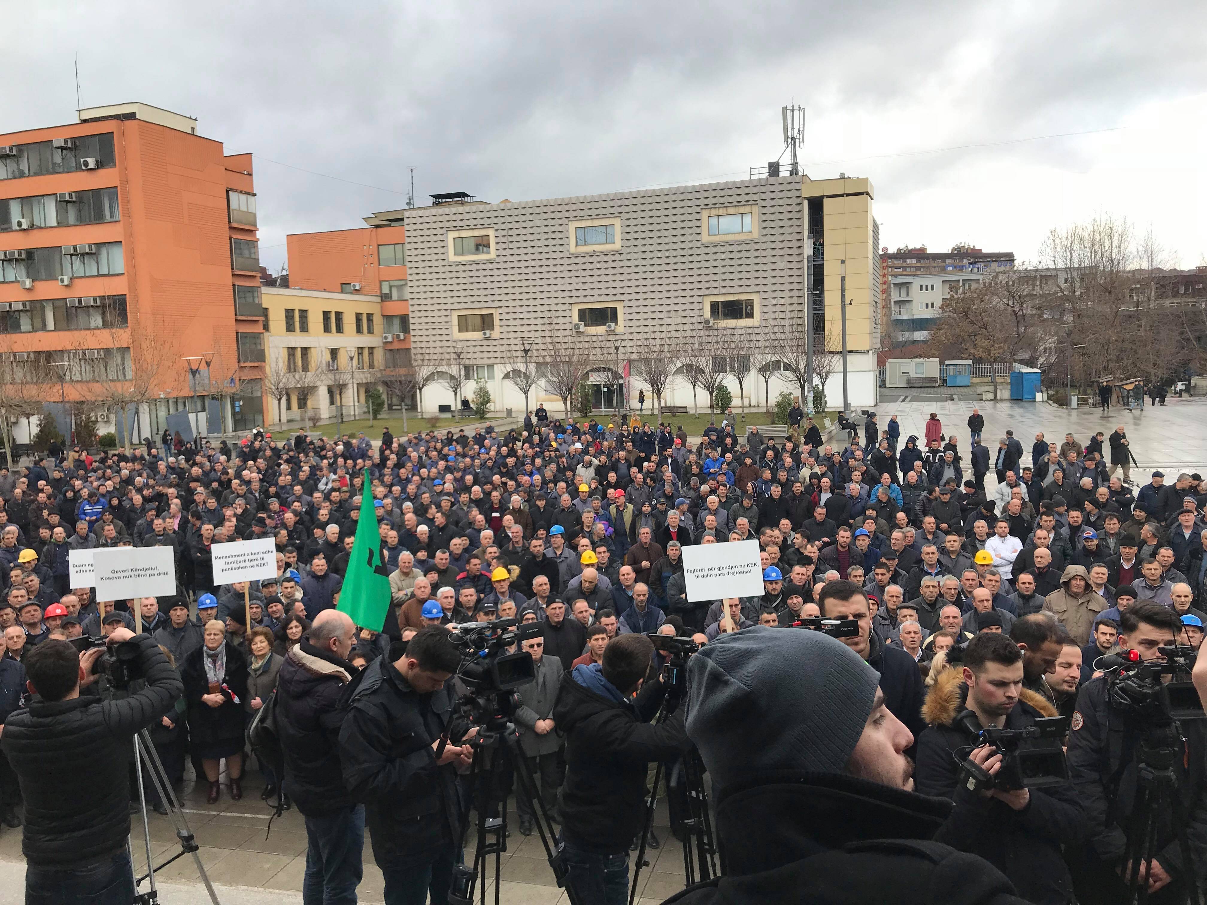 KEK İşçileri Protesto Düzenledi