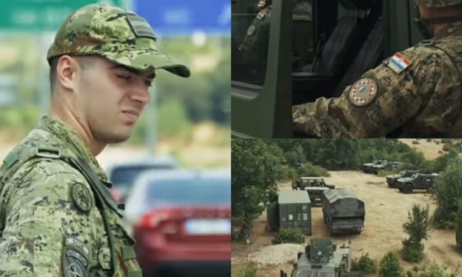 KFOR’un Hırvat Askerleri Vërmica’da Devriye Görevi Yaptı
