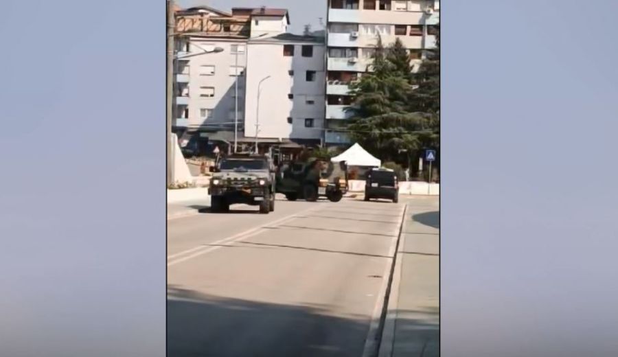 İbre Köprüsü KFOR ve EULEX Araçlarıyla Kuşatıldı
