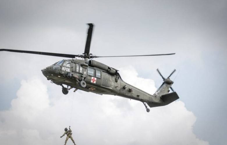 KFOR Helikopeterlerle Tatbikat Düzenleyecek