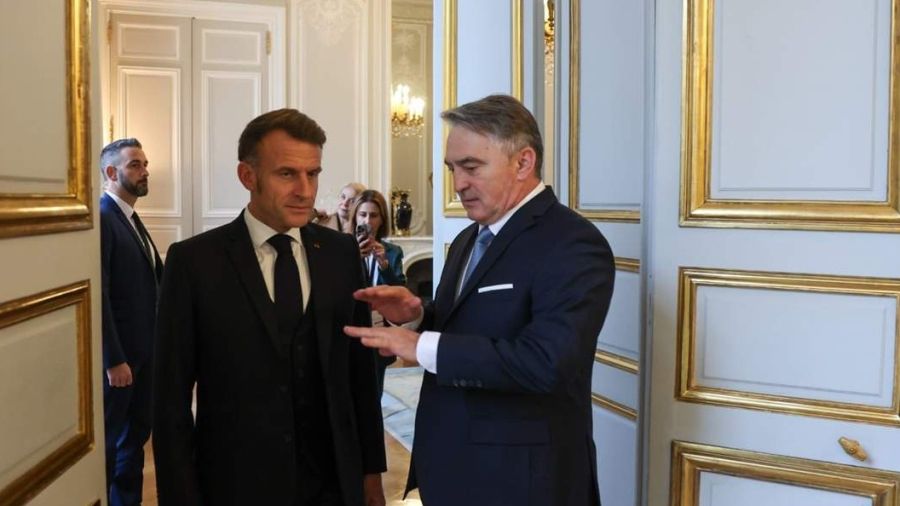 Komšić, Macron ile Paris'te