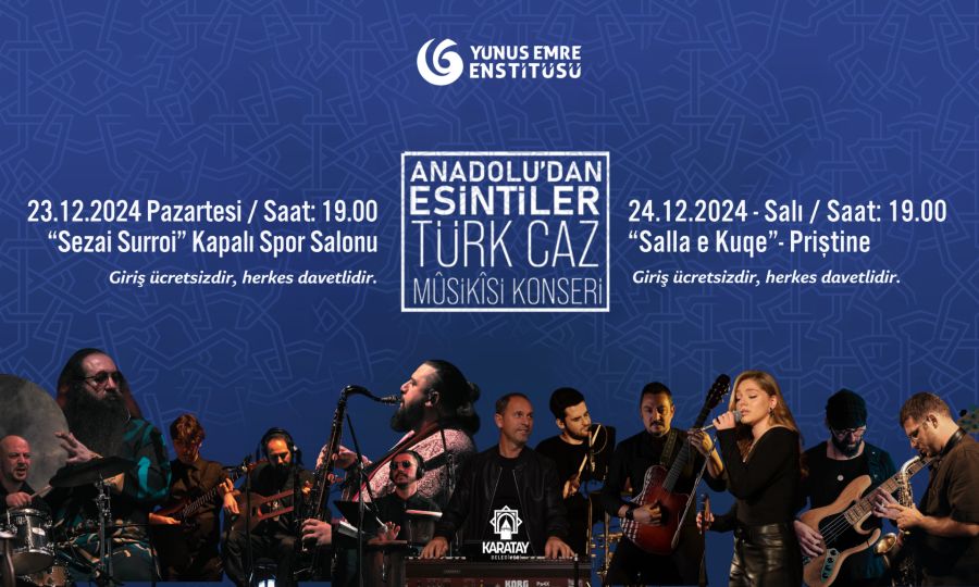 Anadolu’nun Ezgileri Kosova’da Yankılanacak 23 Aralık Prizren 24 Aralık Priştine!