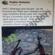 Cumhurbaşkanı Thaçi Ölümle Tehdit Edildi