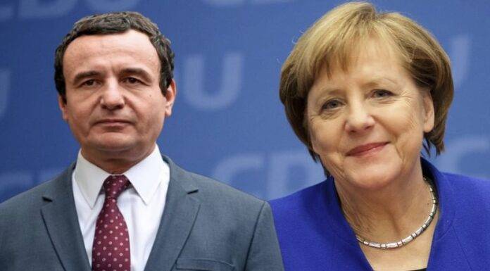 Kurti ve Merkel Bugün Tiran’da Görüşecek