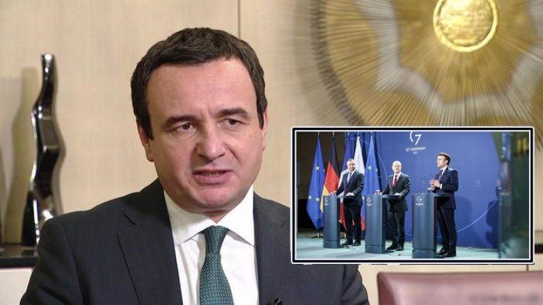 Kurti de Kosova’ya Vize Serbestisinin Verilmesi Gereğinin Yeniden Teyidinden Memnun