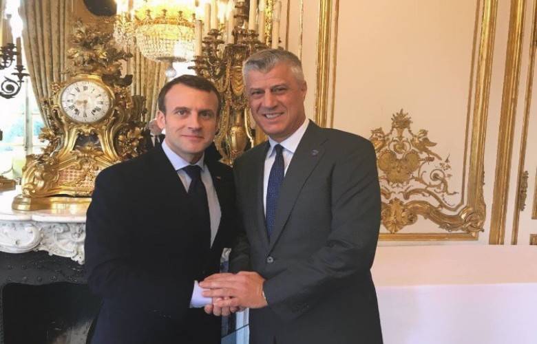 Macron’dan Thaçi’ye Bağımsızlık Kutlaması
