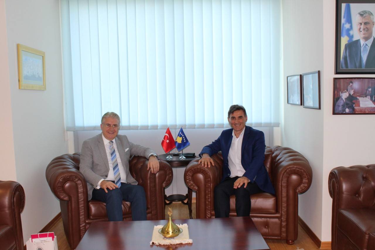 Bakan Yağcılar İstanbul Aydın Üniversitesi’nden Dr. Mustafa Aydın'ı Kabul Etti