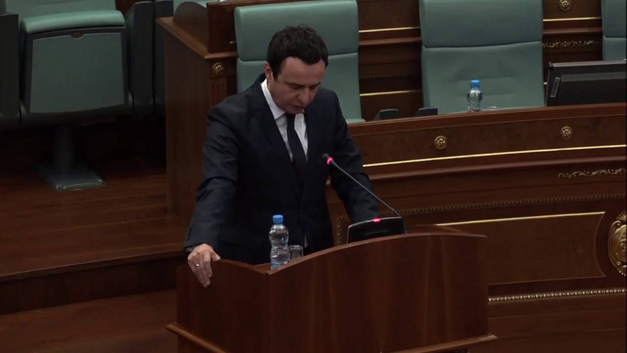Albin Kurti, Hükümet Programını Açıkladı