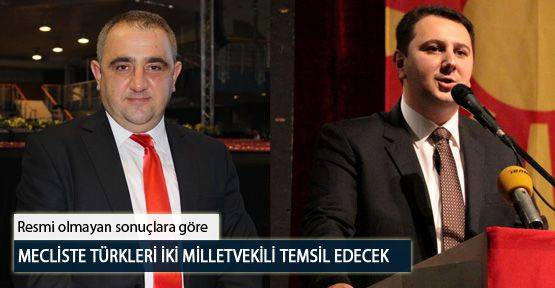 Mecliste Türkleri İki Milletvekili Temsil Edecek