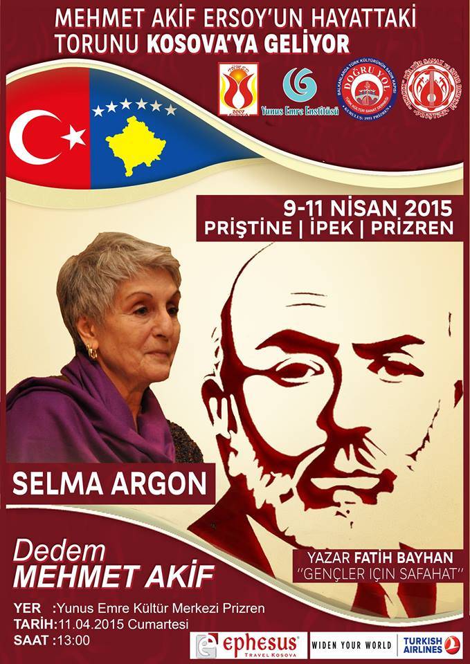 Mehmet Akif'in Torunu Selma Argon Kosova'da
