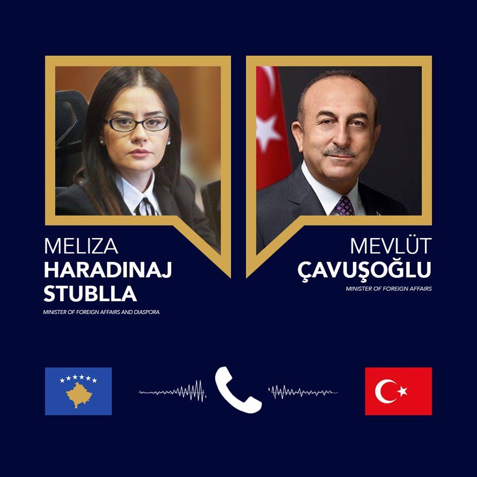 Kosova Dışişleri Bakanı  Türkiye Dışişleri Bakanı Çavuşoğlu ile Görüştü