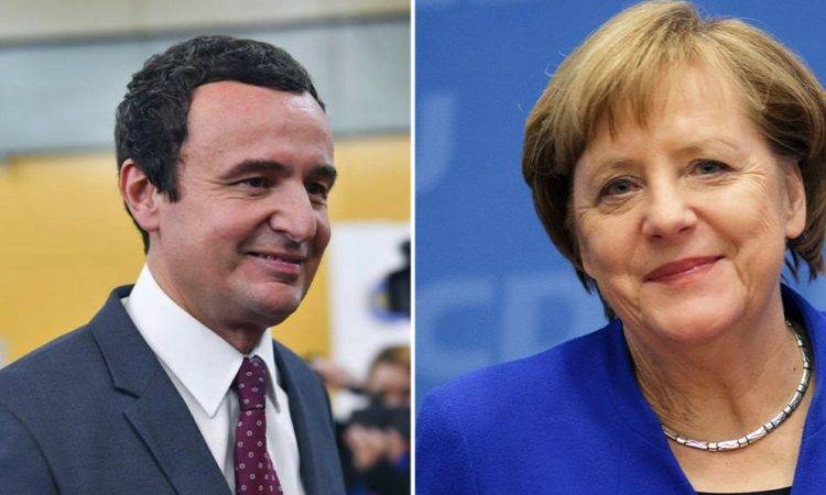 Merkel,  Kurti ile Bugün Bir Görüşecek