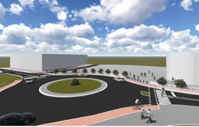 Mitroviça Kuzeyinde Yeni Duvar ve Meydanın Görünümü